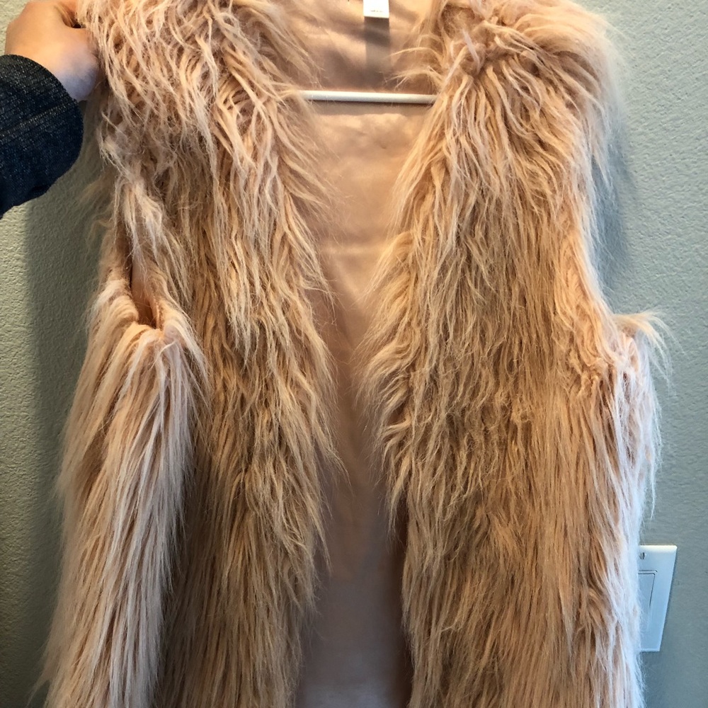 Faux fur vest